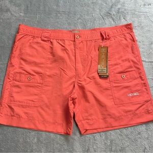 Heybo Shorts 2XL Mens NWT Bay Short Coral 100% Nylon Outdoor
